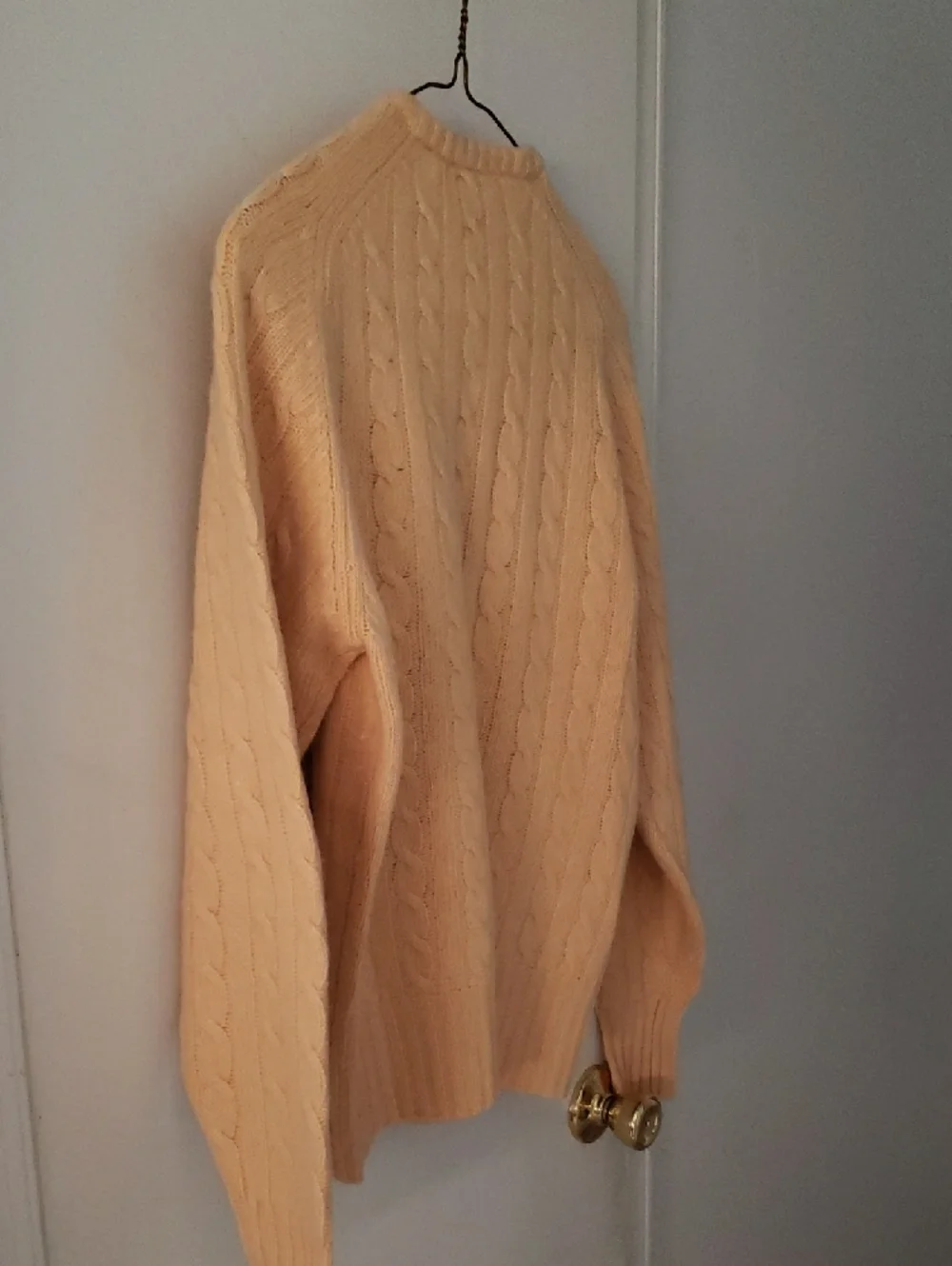 McGeorge Men's Cable Crewneck Sweater - Yellow - Picture 3 of 8